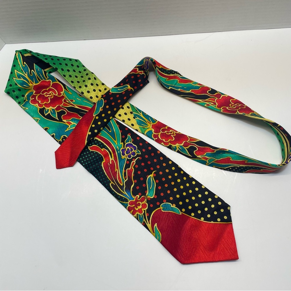 Vitaliano Pancaloi Lot of 6 Silk Ties Amazing Colorful Rainbow Abstract NeckTies - Picture 4 of 15
